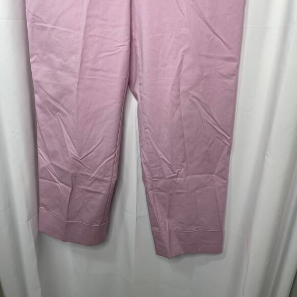 Ann Taylor pants chinos slacks women's 8 violet pink purple deep cuffs - Picture 3 of 14